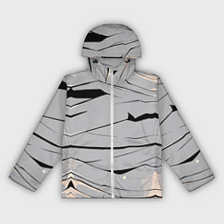 Ветровка с капюшоном женская Мумия бинты, цвет: 3D-белый