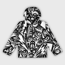 Ветровка с капюшоном женская Lightnings and faces - ai art fantasy, цвет: 3D-черный