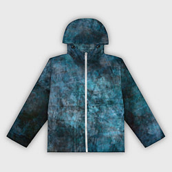 Ветровка с капюшоном женская Абстракция - dark blue, цвет: 3D-белый