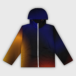 Ветровка с капюшоном женская Color black red blue, цвет: 3D-белый