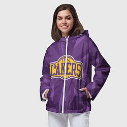 Ветровка с капюшоном женская NBA Los Angeles Lakers, цвет: 3D-белый — фото 2