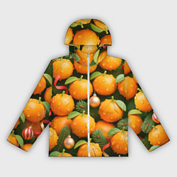 Ветровка с капюшоном женская Мандариновое настроение, цвет: 3D-белый