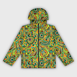 Ветровка с капюшоном женская Узор, цвет: 3D-черный