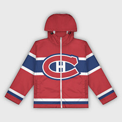 Ветровка с капюшоном женская Montreal Canadiens, цвет: 3D-белый
