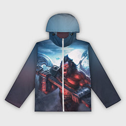 Ветровка с капюшоном женская Axe, цвет: 3D-белый